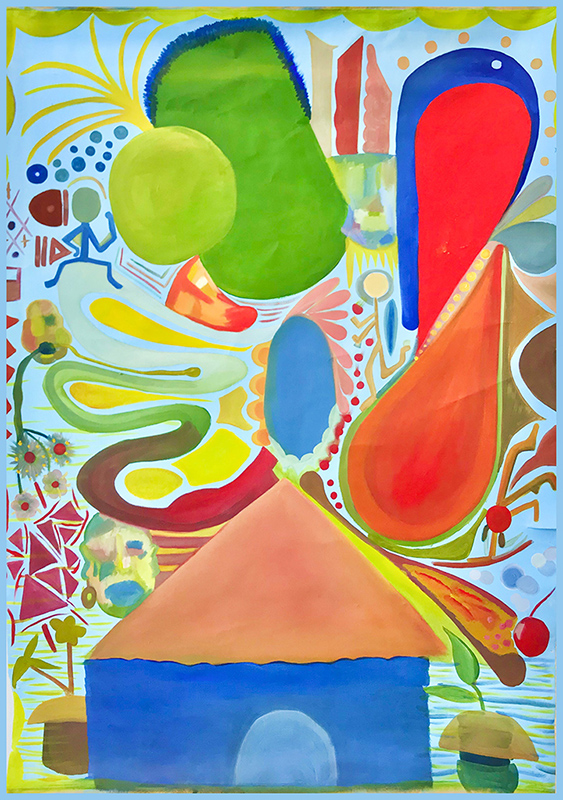 My kind of village by Maurane Gadeau (Mrs Blues)
